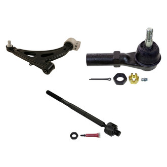 MOOG® - Front Passenger Side Lower Control Arm with Ball Joint and Tie Rod End Kit