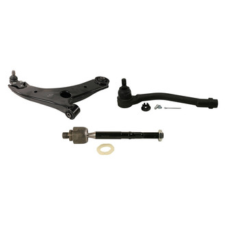 MOOG® - Front Passenger Side Lower Control Arm with Ball Joint and Tie Rod End Kit