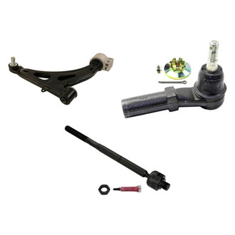MOOG® - Front Passenger Side Lower Control Arm with Ball Joint and Tie Rod End Kit