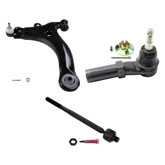 MOOG® - Front Passenger Side Lower Control Arm with Ball Joint and Tie Rod End Kit