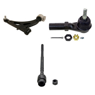MOOG® - Front Passenger Side Lower Control Arm with Ball Joint and Tie Rod End Kit