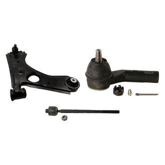 MOOG® - Front Passenger Side Lower Control Arm with Ball Joint and Tie Rod End Kit