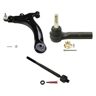 MOOG® - Front Passenger Side Lower Control Arm with Ball Joint and Tie Rod End Kit