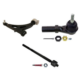 MOOG® - Front Passenger Side Lower Control Arm with Ball Joint and Tie Rod End Kit