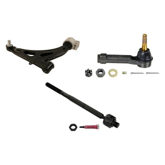 MOOG® - Front Passenger Side Lower Control Arm with Ball Joint and Tie Rod End Kit