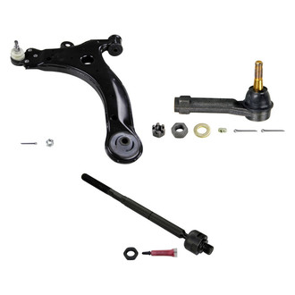 MOOG® - Front Passenger Side Lower Control Arm with Ball Joint and Tie Rod End Kit