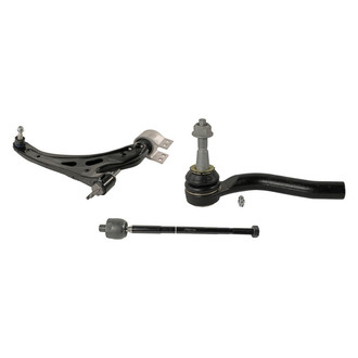 MOOG® - Front Passenger Side Lower Control Arm with Ball Joint and Tie Rod End Kit