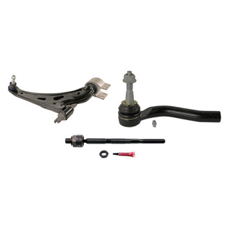 MOOG® - Front Passenger Side Lower Control Arm with Ball Joint and Tie Rod End Kit