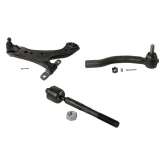 MOOG® - Front Passenger Side Lower Control Arm with Ball Joint and Tie Rod End Kit