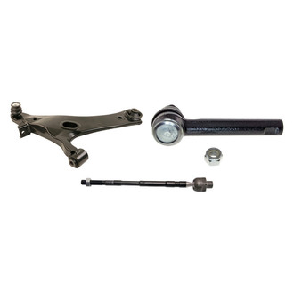 MOOG® - Front Passenger Side Lower Control Arm with Ball Joint and Tie Rod End Kit