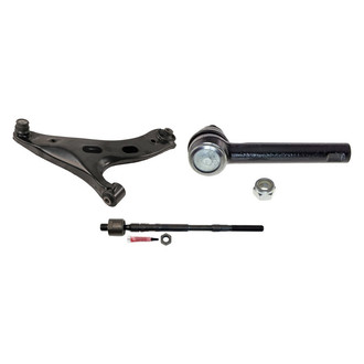 MOOG® - Front Passenger Side Lower Control Arm with Ball Joint and Tie Rod End Kit