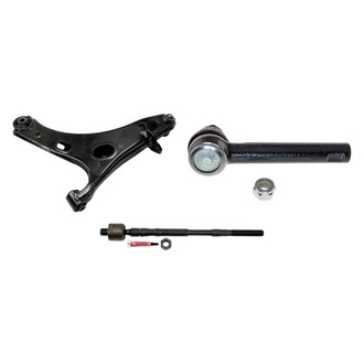 MOOG® - Front Passenger Side Lower Control Arm with Ball Joint and Tie Rod End Kit