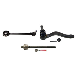 MOOG® - Front Passenger Side Lower Control Arm with Ball Joint and Tie Rod End Kit