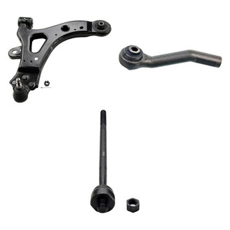 MOOG® - Front Passenger Side Lower Control Arm with Ball Joint and Tie Rod End Kit
