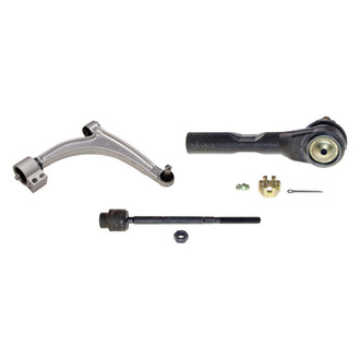MOOG® - Front Passenger Side Lower Control Arm with Ball Joint and Tie Rod End Kit