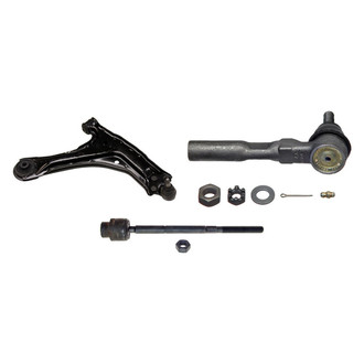 MOOG® - Front Passenger Side Lower Control Arm with Ball Joint and Tie Rod End Kit