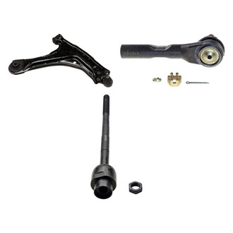 MOOG® - Front Passenger Side Lower Control Arm with Ball Joint and Tie Rod End Kit