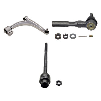 MOOG® - Front Passenger Side Lower Control Arm with Ball Joint and Tie Rod End Kit