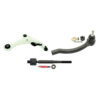 MOOG® - Front Passenger Side Lower Control Arm with Ball Joint and Tie Rod End Kit