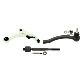MOOG® - Front Passenger Side Lower Control Arm with Ball Joint and Tie Rod End Kit
