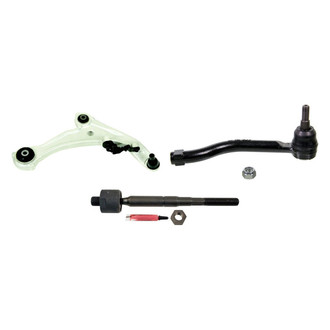 MOOG® - Front Passenger Side Lower Control Arm with Ball Joint and Tie Rod End Kit