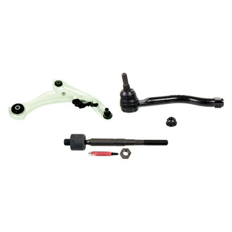 MOOG® - Front Passenger Side Lower Control Arm with Ball Joint and Tie Rod End Kit
