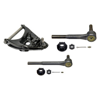 MOOG® - Front Passenger Side Lower Control Arm with Ball Joint and Tie Rod End Kit