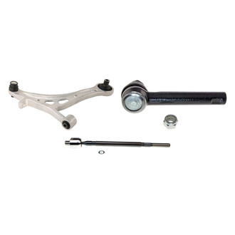 MOOG® - Front Passenger Side Lower Control Arm with Ball Joint and Tie Rod End Kit