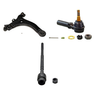 MOOG® - Front Passenger Side Lower Control Arm with Ball Joint and Tie Rod End Kit