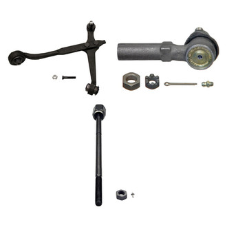 MOOG® - Front Passenger Side Lower Control Arm with Ball Joint and Tie Rod End Kit