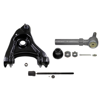 MOOG® - Front Passenger Side Lower Control Arm with Ball Joint and Tie Rod End Kit