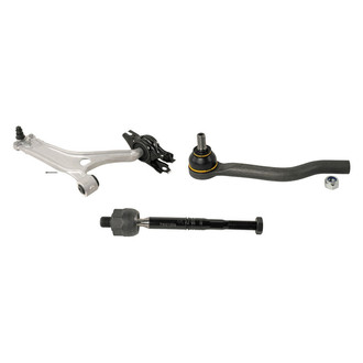 MOOG® - Front Passenger Side Lower Control Arm with Ball Joint and Tie Rod End Kit