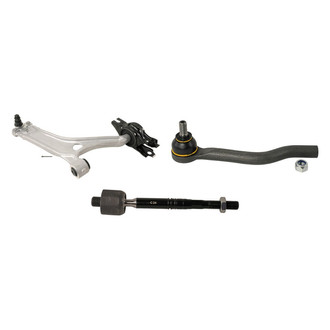 MOOG® - Front Passenger Side Lower Control Arm with Ball Joint and Tie Rod End Kit