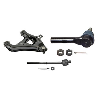 MOOG® - Front Passenger Side Lower Control Arm with Ball Joint and Tie Rod End Kit