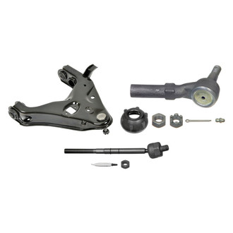 MOOG® - Front Passenger Side Lower Control Arm with Ball Joint and Tie Rod End Kit