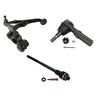 MOOG® - Front Passenger Side Lower Control Arm with Ball Joint and Tie Rod End Kit