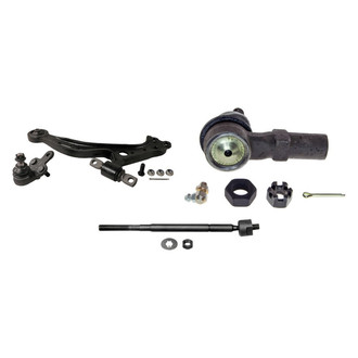 MOOG® - Front Passenger Side Lower Control Arm with Ball Joint and Tie Rod End Kit