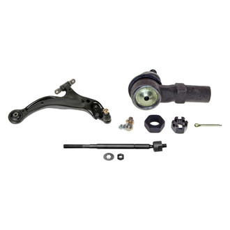 MOOG® - Front Passenger Side Lower Control Arm with Ball Joint and Tie Rod End Kit