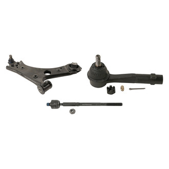 MOOG® - Front Passenger Side Lower Control Arm with Ball Joint and Tie Rod End Kit