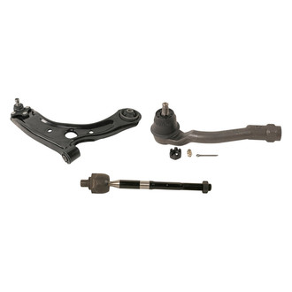 MOOG® - Front Passenger Side Lower Control Arm with Ball Joint and Tie Rod End Kit