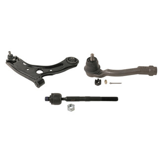 MOOG® - Front Passenger Side Lower Control Arm with Ball Joint and Tie Rod End Kit