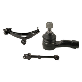 MOOG® - Front Passenger Side Lower Control Arm with Ball Joint and Tie Rod End Kit