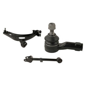 MOOG® - Front Passenger Side Lower Control Arm with Ball Joint and Tie Rod End Kit
