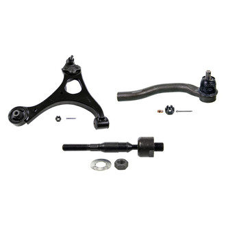 MOOG® - Front Passenger Side Lower Control Arm with Ball Joint and Tie Rod End Kit