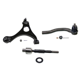 MOOG® - Front Passenger Side Lower Control Arm with Ball Joint and Tie Rod End Kit