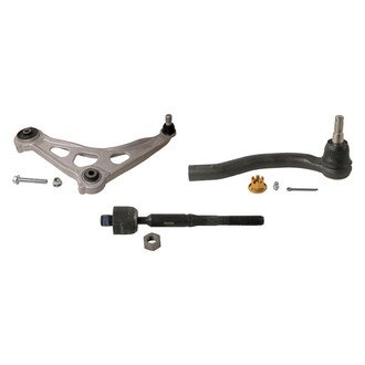 MOOG® - Front Passenger Side Lower Control Arm with Ball Joint and Tie Rod End Kit