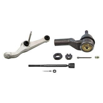 MOOG® - Front Passenger Side Lower Control Arm with Ball Joint and Tie Rod End Kit
