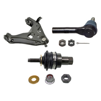MOOG® - Front Passenger Side Lower Control Arm with Ball Joint and Tie Rod End Kit