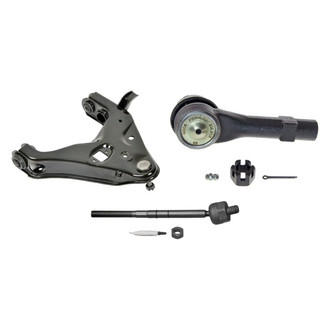 MOOG® - Front Passenger Side Lower Control Arm with Ball Joint and Tie Rod End Kit