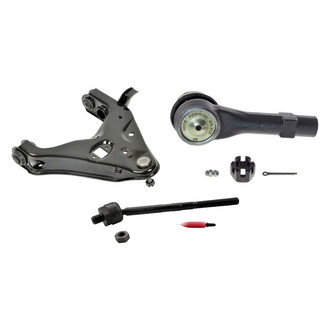 MOOG® - Front Passenger Side Lower Control Arm with Ball Joint and Tie Rod End Kit